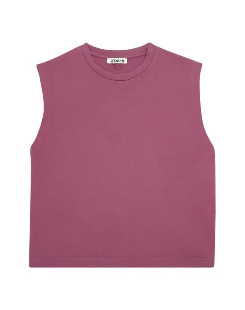 Camiseta sin mangas de algodón Plum Tania