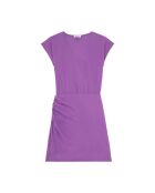 Robe drapée en coton Lina violette
