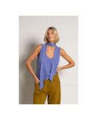 Canotta Ella vintage blu denim in misto cotone