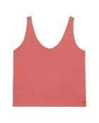Tanktop Ella aus einem Baumwollgemisch in Terrakotta