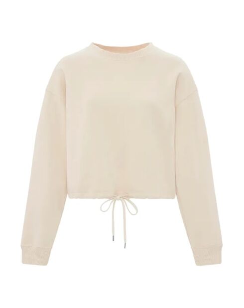 Sudadera Lou Blush de algodón con cuello redondo