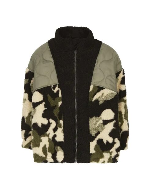 Veste en Sherpa Eightor kaki