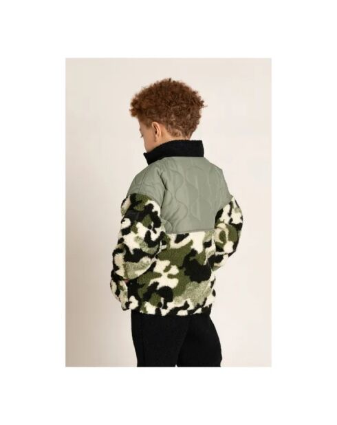 Veste en Sherpa Eightor kaki