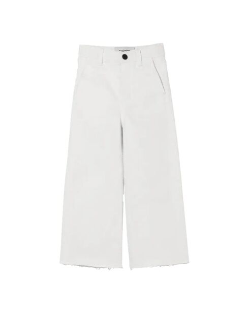 Jean en coton Cropped Charlie blanc