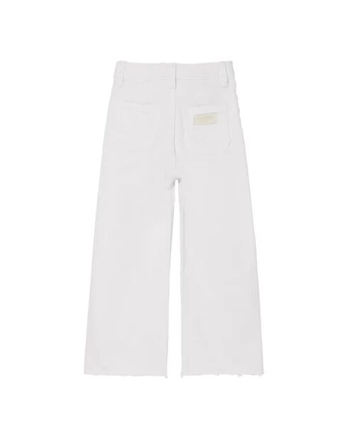 Jean en coton Cropped Charlie blanc
