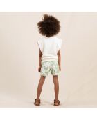 Pantaloncini Cherryl pistachio tie & dye