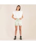Pantaloncini Cherryl pistachio tie & dye