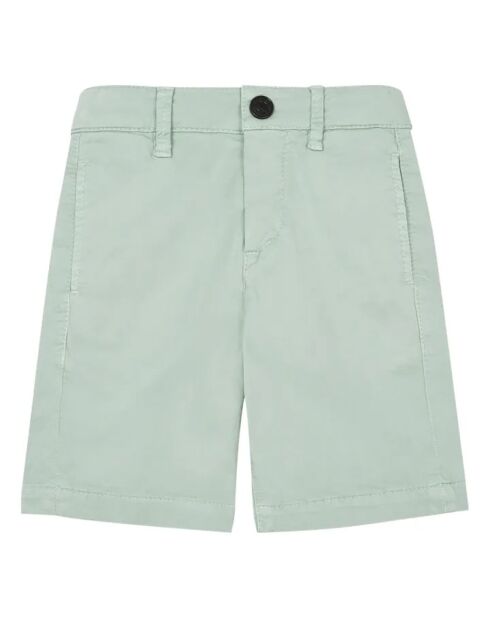 Short en coton Chino Allen vert de gris