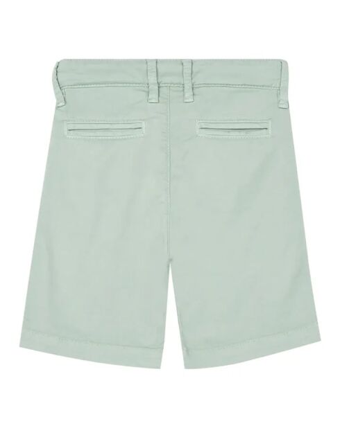 Short en coton Chino Allen vert de gris