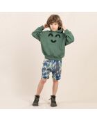 New Grounded pantaloncini tie & dye blu