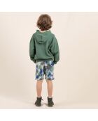 New Grounded pantaloncini tie & dye blu