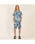 New Grounded pantaloncini tie & dye blu