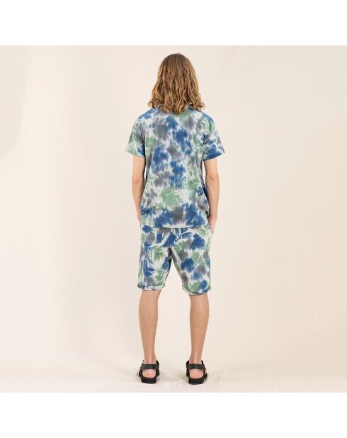 New Grounded pantaloncini tie & dye blu