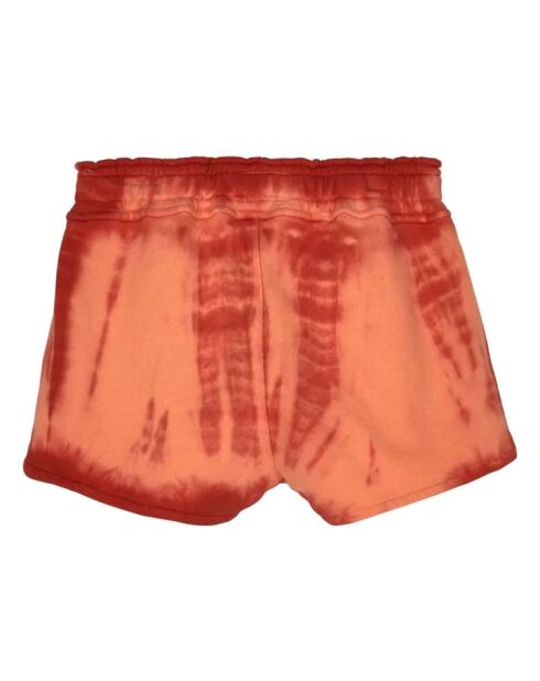 Short en coton Holiday Tie and Dye rouge
