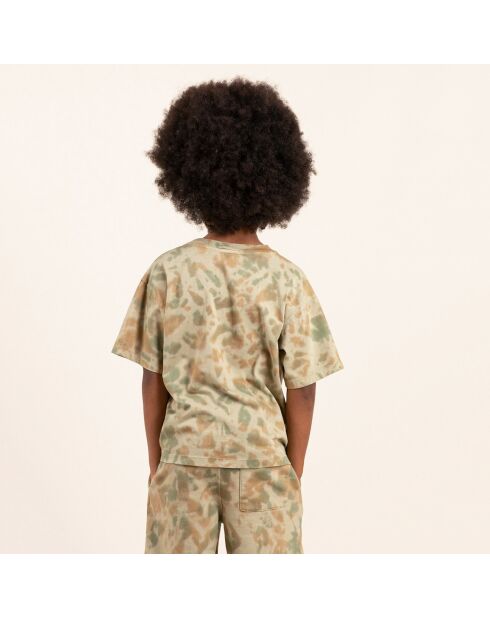 T-Shirt King kaki tie & dye