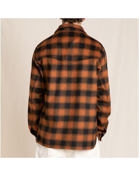 Sur-chemise à Carreaux New Dusk brique