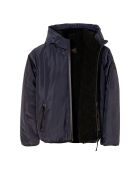 Giacca foderata in pelliccia nera Buckley Rain