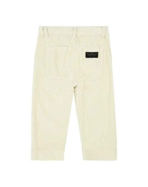 Pantalon Velours Lucy blanc cassé