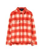 Sur-chemise à Carreaux New Dusk rouge
