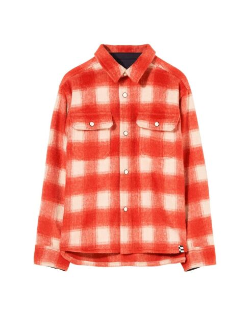 Sur-chemise à Carreaux New Dusk rouge