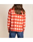 Sur-chemise à Carreaux New Dusk rouge