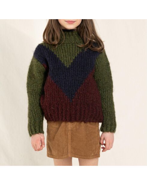 Pull en Laine mélangée Mohair Vanity vert kaki