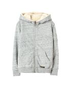 Sweat réversible en Polaire & Sherpa Hooper gris/écru