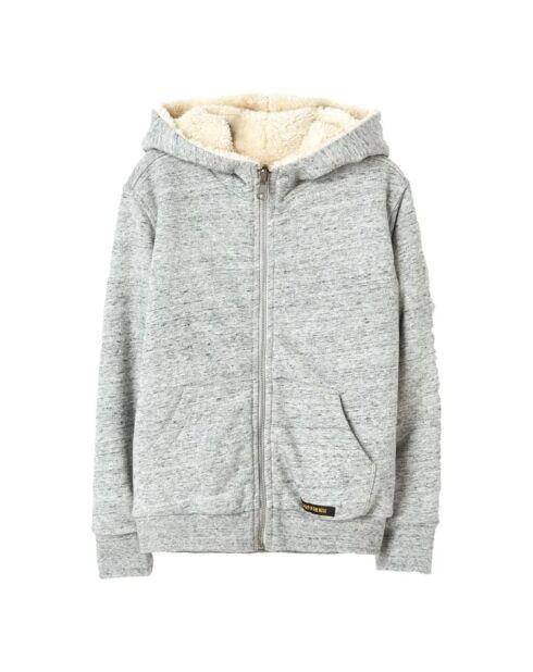 Sweat réversible en Polaire & Sherpa Hooper gris/écru