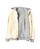 Sweat réversible en Polaire & Sherpa Hooper gris/écru