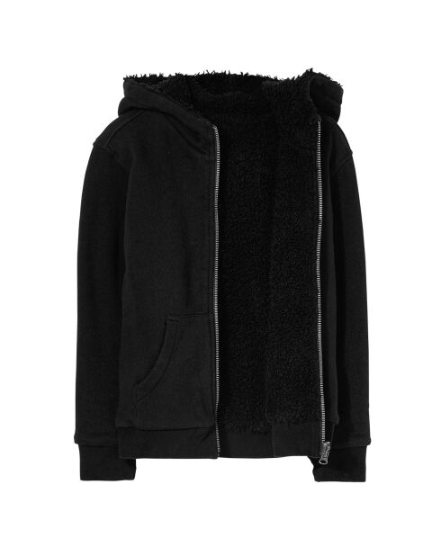 Sweat réversible en Polaire & Sherpa Hooper noir