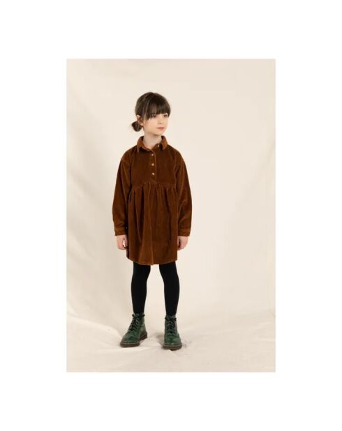 Robe Velours Côtelé Darlin camel