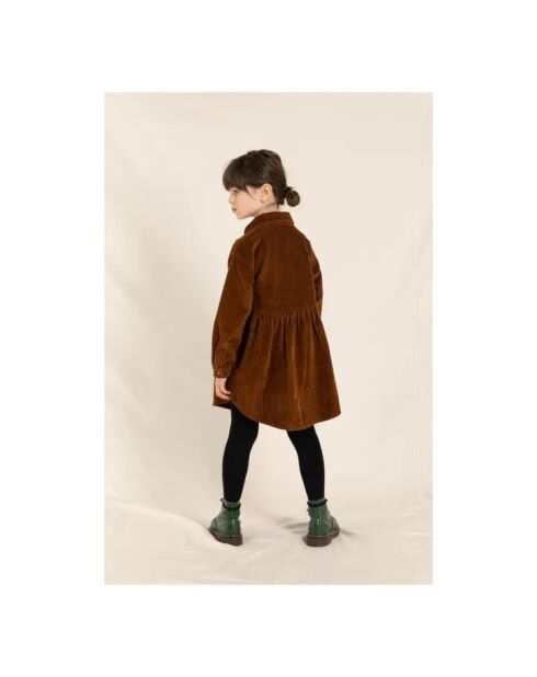 Robe Velours Côtelé Darlin camel