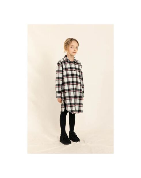 Robe Chemise Chloe écru/noir
