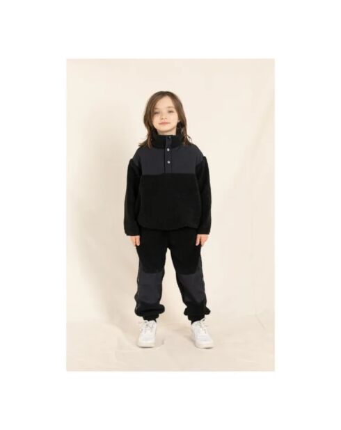 Jogger Sherpa Bi-matière Connie noir