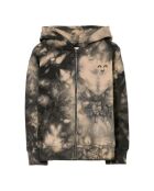 Sweat à capuche zippé en Coton Joey tie & dye multicolore