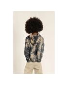 Sweat à capuche zippé en Coton Joey tie & dye multicolore