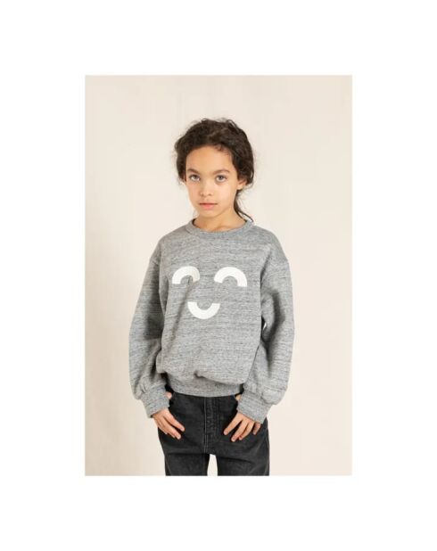Sweat Macaroni Wind gris clair