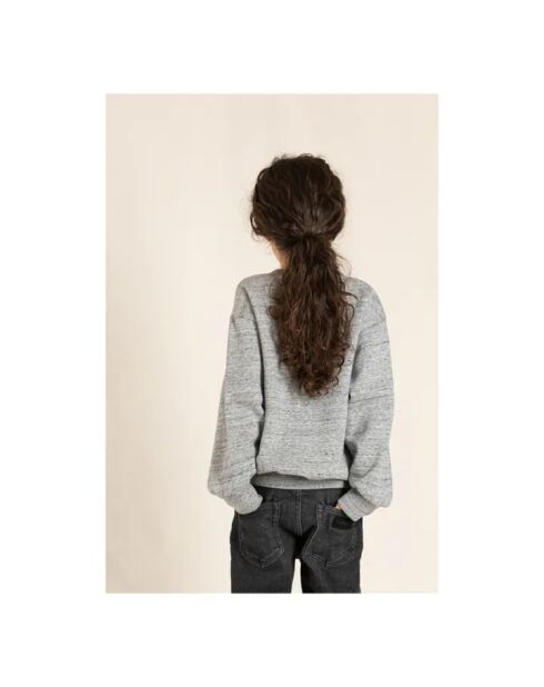 Sweat Macaroni Wind gris clair