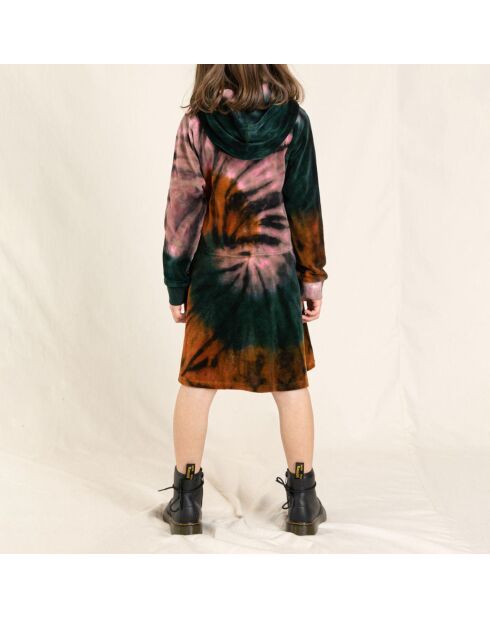 Robe Velours Tie and Dye Floyen multicolore