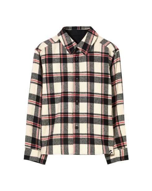 Chemise à carreaux Dunkan noir/blanc