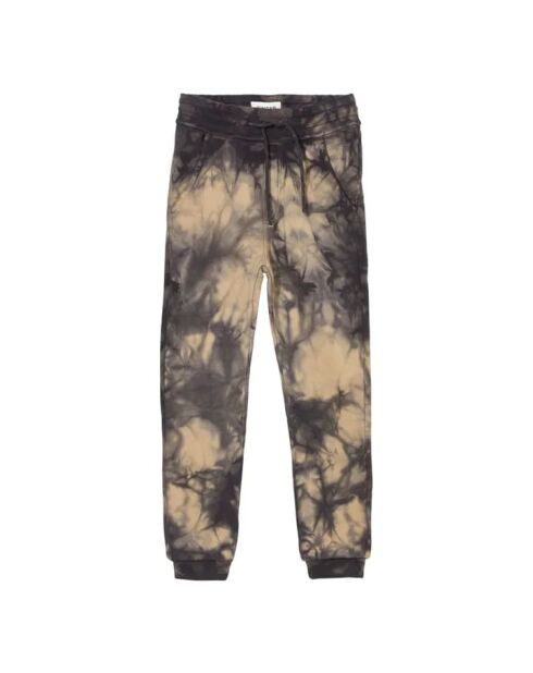 Sprint Jogginghose mit Tie and Dye in Schwarz/Beige