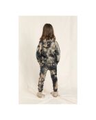 Sprint Jogginghose mit Tie and Dye in Schwarz/Beige