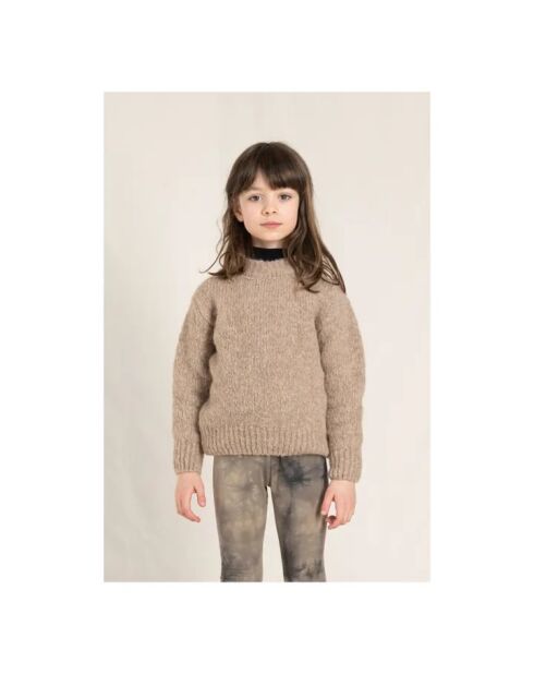 Pull en Laine Merinos Lona beige
