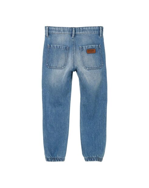 Pantalon Chino Taille Elastique Skater bleu jean