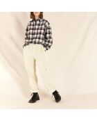 Wit/ecru corduroy jeans Lucy