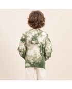Sweat zippé Joel kaki tie & dye