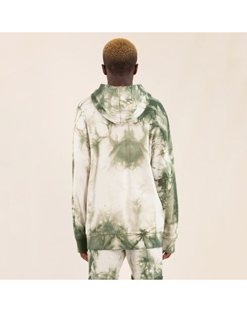 Sweat zippé Joel kaki tie & dye