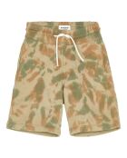 Pantaloncini estivi color cammello in pile Dunk Tie and Dye