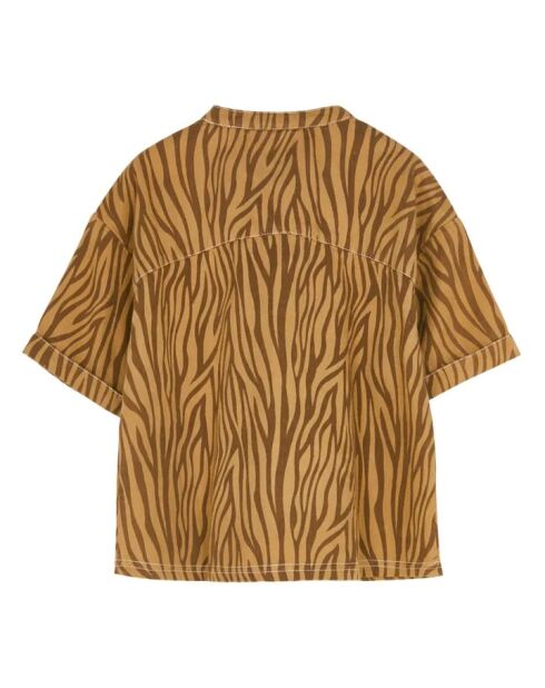 Chemise Wonder imprimée marron