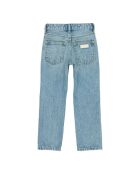 Jeans dritti a vita alta Cher in denim lavato